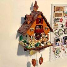 Neue Kuckuck Uhr Bausteine Retro Serie Montage Zeit Modell Spielzeug Desktop Dekorative Große Sammeln Weihnachten Geschenke