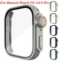 Cambia in Ultra Custodia per Huawei Watch Fit 3 4 4Pro Custodie in vetro temperato Proteggi schermo per Huawei Fit4 Fit3 Aggiornamento a Ultra 2