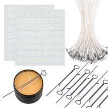 5/10Pcs 11Cm/4.3Inch Candle Wick Holders Clip Wick Fixer Steel Holder Metal Wick Centering Device Wax Core Candle Wick Stickers