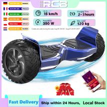 RCB Hoverboard 8,5" hoverboards todo terreno, control de aplicaciones, LED integrado Bluetooth con potente motor, monopatín eléctrico