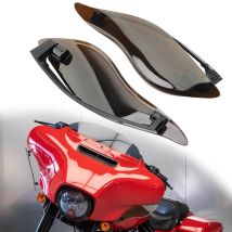 Motorrad verstellbarer Seitenflügel Windschutz scheibe Rauch luft ab weiser für Harley Touring Ultra Limited Electra Street Glide 2014-2018