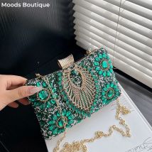taschen damen taschen luxus designer Luxuriöse glitzernde Strass-Abend-Clutch-Taschen für Frauen, Hochzeit, Abschlussball, Abendessen, Party, Edelstein-Umhängetasche, 2024, Designer-Handtaschen