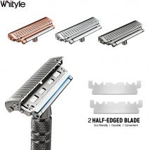 Głowica maszynki do golenia Whityle 22T-H Glide PRO 5.0 Universal Safety Razor Head Super Roller Shaver Double Half Blade Shaving Shave Head M5 Thread