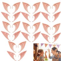 5-1 Paare Engel Elf Latex Ohren Fee Cosplay Kostüm Zubehör Halloween Dekor Kinderspiel zeug Kostüm Halloween Erwachsene Kinder Party Spielzeug