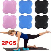 2 Pezzi Tappetini Yoga in TPE Spessi Antiscivolo, Cuscinetti Protettivi per Ginocchia e Gomiti, Supporto Piatto per Ginocchia per Sport e Fitness
