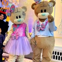 Hochzeit Teddybär Maskottchen Kostüm Braunbär Werbung Event Kostüm Kostüm Party Anime Bühne zeigt Erwachsenen Überraschung Requisiten