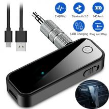USB Wireless Bluetooth 5,0 Audio Sender Empfänger Adapter 3,5mm Aux Auto