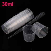 20/100 stücke Transparente Kunststoff Messbecher Einweg Flüssigkeit Topf Container Für Epoxidharz Silikon Form DIY Schmuck Machen