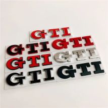 For Volkswagen VW GTI Logo Golf 4 5 6 7 8 Polo  Jetta Tiguan Passat T-Roc MK2 MK5 MK7 Metal Car Rear Trunk Emblem Side Sticker