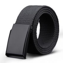 Più LUNGA Taglia 160 150 140 130 120 110 cm Cinture di tela Uomo Nero Fibbia automatica Unisex Donna Cinture di jeans di grandi dimensioni 2023