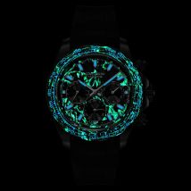 TIME TOKEN 2025 40mm Men's Carbon Automatic Mechanical Watch Luxury 100m Waterproof Diver with Calendar And Week Function