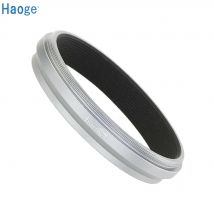 Haoge Lens Filter Adapter Ring for Fujifilm X100VI X100V 49mm UV CPL ND AR-X100 Silver