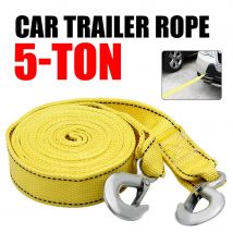 Cavo da traino universale per auto, resistente, da 5 tonnellate, per rimorchio, corda da traino, ganci per cinghia, accessori per auto per il recupero stradale della furgone
