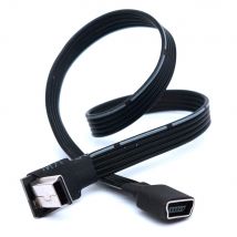 Adattatore di estensione Mini USB da 5 pin maschio a femmina da 5 cm Adattatore mini USB maschio ad angolo sinistro, destro, su e giù da 90 gradi