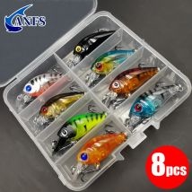 8 szt. Zestaw przynęt wędkarskich Crank Bait Minnow Pływająca sztuczna przynęta Przynęta wędkarska Topwater