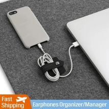 Data Cable Cord Organizer Earbuds Holder Earphone Wrap Earphones Organizer Headset Headphone Winder Cord Manager Cable Winder