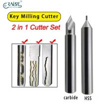 2-in-1-Fräser-Set für Grübchenschlüssel und lasergeschnittene Autoschlüssel, Schlosserwerkzeuge