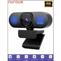 NUROUM 4K Conference Camera USB PC Privacy Protection Webcam HD Autofocus AI Noise Suppression with Microphone