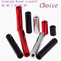 5-10szt/lot M2 m2.5 m3 m4 m5 czerwony czarny srebrny okrągły aluminiowy wspornik kolumnowy Okrągła