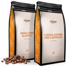 Kawa ziarnista 2x1kg CZEKOLADOWA PRZYJEMNOŚĆ/WANILIOWA SŁODYCZ + GRATIS