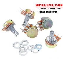 5 TEILE/LOS WH148 3Pin15mm 1K 2K 5K 10K 20K 50K 100K 250K 500K 1M Ohm Linear Taper Dreh Potentiometer Widerstand B1K B5K B10K B200K