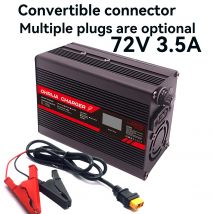 72V 3,5A Blei-Säure-Batterie OLED-Display-Ladegerät Schnelles Aluminiumgehäuse Geeignetes 6s-Ladegerät Abnehmbarer Anschlussstecker ist optional