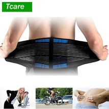 Tcare Supporto lombare regolabile in neoprene a doppia trazione Tutore inferiore per alleviare il dolore Fascia in vita S-6XL Taglie forti, Cintura posteriore unisex lombare