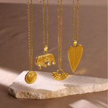 Edelstahl Glänzende Geometrische Anhänger Halskette Für Frauen Gold Farbe Nette Anhänger Halskette Hochzeit Weihnachten Schmuck Geschenk BFF