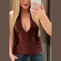 Mode Chic Quaste Design Kurze Top Frauen Off-schulter Backless Solide Halter Strap Tops Neue Trendy Kleidung High Street y2k Weste