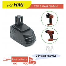 C&P Per Hilti 12V Batteria Pin 3.0AH Ni-MH Batteria adatta Strumenti SID121 SIW121 e SFL 12/15 SFB121 SF-121A SFB126