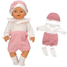 Puppe Kleidung 43 cm Baby Puppe Junge Strampler Socken Hut Set für 17-18 zoll Baby Puppe Trägt Neue geboren Baby Strampler Puppe Zubehör