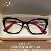 CLLOIO Neue Trend Frauen Cat Eye Anti Blau Licht Lesebrille Hohe Qualität Mode Anti-reflexion Myopie Brillen