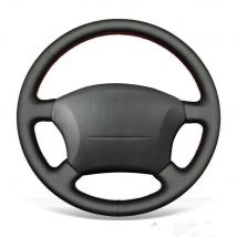 Coprivolante per auto antiscivolo in pelle artificiale nera per Toyota Land Cruiser Prado 1996-2002 Accessori auto