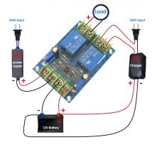Leistungs modul Automatisches Leistungs schalt modul DC12V 10a Schalt modul Not strom versorgungs lades teuerung