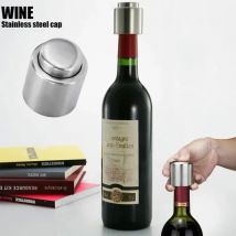 Neue Ankunft 1PC Silber Elegante Edelstahl Vakuum Wein Stopper Saver Preserver Pumpe Versiegelt Sealer
