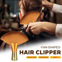 Hair Salon Soft Bristle Hair Sweep Brush with Handle Ideal for Barbers and Hairdressers to Sweep Up Hair Clippings