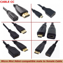 15 cm Micro Mini HDMI – kompatibles HD-Kabel für Stecker/Buchse auf Klimaanlage/D-Stecker/Buchse, Tablet-Computer, TV-Video-Verbindung