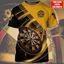 Ida Bar Unterhaltung Dart Club T-Shirt Dart Sport 3D-Druck Indoor Sport Bar wesentliche extra große T-Shirts für Männer und Frauen