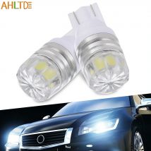 2PCS Car T10 W5W Super Bright LED Bulbs Car turn Signal dome reading lamp 194  Auto Wedge Backup Parking Trunk Light white 12V