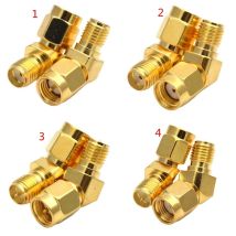 SMA 45 gradi 135 gradi connettore smussato RPSMA a RP SMA 45 gradi per WIFI Race Goggle Antenna RF consegna veloce ottone rame