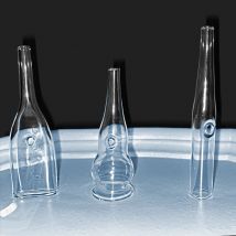 3-Stil Glas-Vakuumspitzen Ersatzteil für Gesichtsvakuum-Mitesser-Entfernungsmaschine Haut Tiefenreinigung Schönheitswerkzeug Aknebehandlung