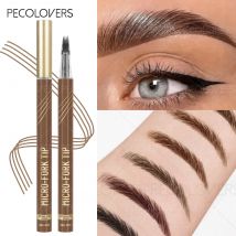 1PC Waterproof Eyebrow Pencil,Four-Tip Forked Design, for All Skin Types, Eyebrow Makeup