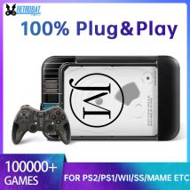 JMachen Hyper Base RB2 gioco esterno Retrobat portatile HDD 100000 + giochi per PS2/PS1/Wii/PSP/N64/MAME/DC/SS per Laptop/PC/Windows