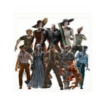 In Stock Patriot Studio Resident Evil 1/12 Leon Kraus Chris Police Officers Zombie Chainsaw 6-inch Action Figures Collection