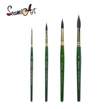 SeamiArt 1pc Sable Squirrel Nylon Hair Paint Brushes Watercolor Brush For Professional Art Painting Supply Animal Hair Lover