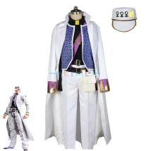 Anime jojos Bizarre Abenteuer Kujo Jotaro Cosplay Kostüm JOJO Phantasie Weiß Anzug Erwachsene