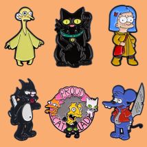 Divertenti film anime Spille smaltate Spille cartoni animati Donna Uomo Zaino Accessori Borse Distintivo Moda Risvolto Gioielli Regalo per gli amici