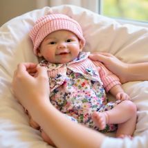Muñeca bebé recién nacida Vivienne de silicona de cuerpo completo de 13 pulgadas para regalos de cumpleaños