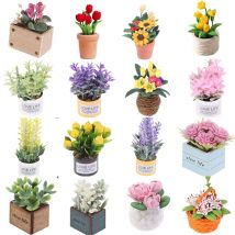 Mini Blume Topf Für Grüne Pflanze In Topf Simulation Pflanzen 1:12 Puppenhaus Miniatur Puppe Haus Möbel Hause Dekoration