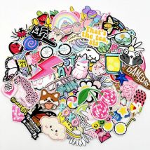 50/100 pz Casuale Assortito Ricamo Toppe E Stemmi Cartoon FAI DA TE Ferro da stiro/Cucitura su Toppe E Stemmi Adesivi Applique per Vestiti Abiti Cappello Jeans